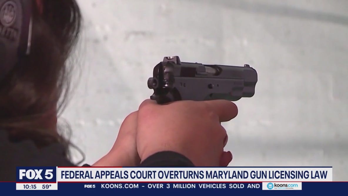 Maryland's handgun licensing law struck down by federal appeals court